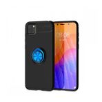 BSSM Siyah Mavi Huawei Y5P Range Yüzüklü Silikon Kılıf