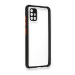 BSSM Siyah Samsung Galaxy A71 Miami Şeffaf Silikon Kılıf