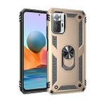 BSSM Sofya Yüzüklü Silikon Kapak - Gold Xiaomi Redmi Note 10 Pro Kılıf