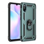 BSSM Sofya Yüzüklü Silikon Kapak - Yeşil Xiaomi Redmi 9A Kılıf