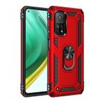 BSSM Xiaomi Mi 10T Pro Sofya Yüzüklü Silikon Kapak Kırmızı Kılıf