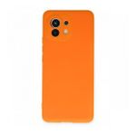 BSSM Xiaomi Mi 11 Kılıf Nano İçi Kadife Silikon Turuncu Kılıf