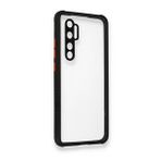 BSSM Xiaomi Mi Note 10 Lite Miami Şeffaf Silikon Siyah Kılıf