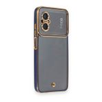BSSM Xiaomi Poco M5 Liva Lens Silikon Mavi Kılıf