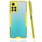 BSSM Xiaomi Redmi Note 11 Pro Plus 5G Platin Silikon Sarı Kılıf