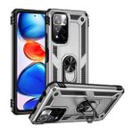 BSSM Xiaomi Redmi Note 11 Pro Plus 5G Sofya Yüzüklü Silikon Kapak Gümüş Kılıf