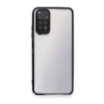 BSSM Xiaomi Redmi Note 11 Razer Lensli Siyah Silikon Kılıf