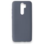 BSSM Xiaomi Redmi Note 8 Pro Nano İçi Kadife Silikon Gri Kılıf