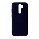 BSSM Xiaomi Redmi Note 8 Pro Nano İçi Kadife Silikon Lacivert Kılıf