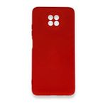BSSM Xiaomi Redmi Note 9 5G Nano İçi Kadife Silikon Kırmızı Kılıf