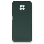 BSSM Xiaomi Redmi Note 9 5G Nano İçi Kadife Silikon Koyu Yeşil Kılıf