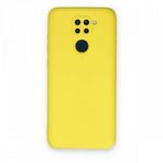 BSSM Xiaomi Redmi Note 9 Nano İçi Kadife Silikon Sarı Kılıf