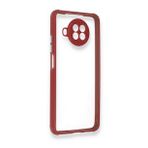 BSSM Xiaomi Redmi Note 9 Pro 5G Miami Şeffaf Silikon Fuşya Kılıf