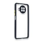 BSSM Xiaomi Redmi Note 9 Pro 5G Miami Şeffaf Silikon Lacivert Kılıf