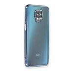 BSSM Xiaomi Redmi Note 9 Pro Razer Lensli Silikon Açık Mavi Cep Telefonu Kılıfı