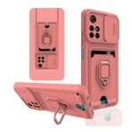 BSSM Zuma Kartvizitli Yüzüklü Silikon - Pembe Xiaomi Redmi Note 11T Kılıf