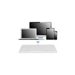 BT-K95 Bluetooth Bağlantılı Taşınabilir Sessiz Slim Sessiz Klavye Beyaz Telefon Tablet Mac Uyumlu - Option-1 - 001-Renkli