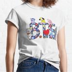 BT21 Bangtan Boys Bts Kpop Music Cute Babies Army Tişört Model 51234 - Beyaz - XL