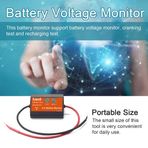 BT4.0 Akü Voltaj Test Cihazı 12 V Otomatik Akü Voltaj Marş Sistemi ü Akıllı Araba Voltaj Analiz Cihazı Cep Telefonu APP Uzaktan Kumandalar Görüntüleme