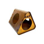 BTF-101 Kedi Evi ve Köpek Evi - 3mm Ahşap MDF - Portatif - Üçgen şekilli - Üç Girişli