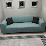 Btf Home Jakarlı 3 Kişilik Lastikli Koltuk Kılıfı Çekyat Koltuk Örtüsü Streç Esnek Kanepe Kılıfı - 180 x 230 cm - Mint Yeşili