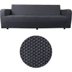 Btf Home Likrali Esnek 3 Kişilik Koltuk Örtüsü Streç Lastikli Çekyat kanepe örtüsü Kanepe Kılıfı - 180 x 230 cm - Antrasit