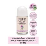 Bthera Natural Doğal Roll-on Deodorant Itır & Yeşil Mandalina Ter Kokusu Önleyici %100 Natural-50ml