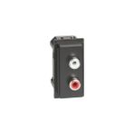 Bticino KG4269R L.n. Rca Konnektor,sıyah