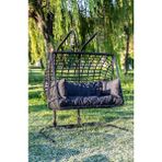 Btk Concept Legend Çift Kişilik Salıncak, Rattan - Antrasit - Gri
