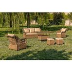 Btk Concept Oscar Rattan Bahçe Mobilyasi 3+1+1 Masali Garantili