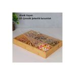 Btm Home Bambu/6 Bölmeli/Kapaklı Sunumluk/Çerezlik