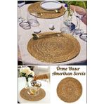 btmhome 6lı Hasır Supla 6'lı Set Amerikan Servis hasır