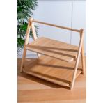 btmhome Bambu 2 Katlı Sunumluk - Kurabiyelik - Kahvaltılık Bambu 29 x 22