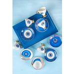 btmhome Goldfinch Porselen 6 Kişilik Kahve Fincanı Takımı Seti - 90 ml Çok Renkli