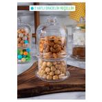 btmhome Paşabahçe 2 Katlı Cam Sunumluk - Kurabiyelik - Drajelik - Reçellik - Çerezlik şeffaf 230 x 260