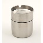 BTO Paslanmaz Çelik Kokusuz Küllük Kül Tablası Rüzgar Geçirmez 9 cm Boy (Küçük)