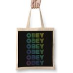 Bts Army Jhope Obey Ripetitive Dynamite Style Rainbow Green Kpop Army Bez Çanta Uzun Saplı - Açık Bej - 40 X 40