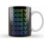 Bts Army Jhope Obey Ripetitive Dynamite Style Rainbow Green Kpop Army Kupa Bardak Porselen - 1 Adet - Beyaz - Siyah - Renkli - 330 ml