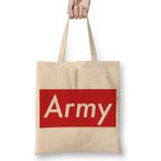 Bts Army Supreme Bez Çanta Uzun Saplı - Açık Bej - 40 X 40