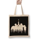 Bts Fake Love Melting Silhouette White Army Kpop Bez Çanta Uzun Saplı - Açık Bej - 40 X 40