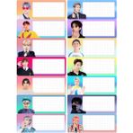 Bts Okul Etiketi 14 Adet Etiket