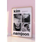 Bts Poster Bangtan Posteri Çerçevesiz Yoongi, Taehyung, Jungkook, Seokjin, Hoseok, Jimin, Poster 30x42 Çerçevesiz