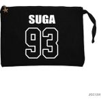 Bts Suga 93 Siyah Clutch Astarlı Cüzdan / El Çantası - 25x18cm