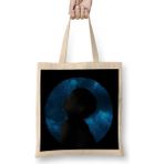Bts V Tae Silhouette Blue Galaxy Circle Brush Army Kpop Bez Çanta Uzun Saplı - Açık Bej - 40 X 40