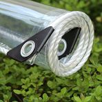 Bu 1,8 m x 4,7 m Dayanıklı Şeffaf Polietilen Tente - Sera, Bahçe, Mobilya Koruması, Toz Bariyeri ve Boyama Projeleri için Ekstra Kalın Plastik Kapak