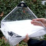Bu 2,5 m X 3,9 m Ekstra Kalın Şeffaf Polietilen Plastik Kaplama - Ağır Hizmet Tipi Toz Önleyici Mobilya Örtüsü, Bahçe Büyütme Polytunnel, Sera, Tarım ve Boya Koruması