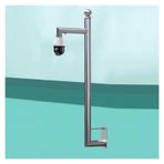 Bu Ayarlanabilir Evrensel CCTV Duvara Montaj Direği - Otoparklar, Çiftlikler, Siteler için Kolay Kurulum Gözetleme Kamerası Tutacağı - 2m/78.7in Güvenlik Standı