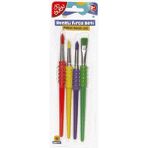 Bu-Bu FR0006 Soft Touch 4`lü Canlı Renkler Fırça Seti