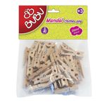 Bu-Bu Mandal 3cm 40'lı Natural