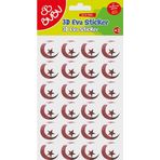 Bu-Bu Simli Eva Sticker Yuvarlak Türk Bayrağı Bubu-Sts048